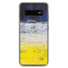 Samsung PHONE CASE Edgy Blue Yellow White Abstract