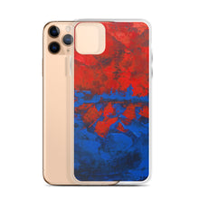 Blue Red IPHONE CASE Cover Artsy Abstract Design