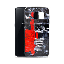 Cool PHONE CASE for Galaxy Phones in Red Black Abstract Style