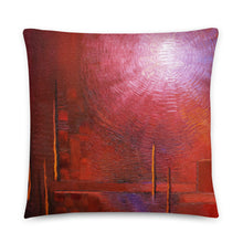 Red THROW PILLOW Modern Abstract Style