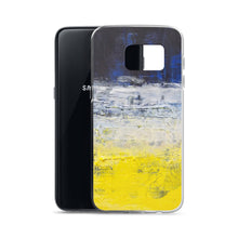 Samsung PHONE CASE Edgy Blue Yellow White Abstract