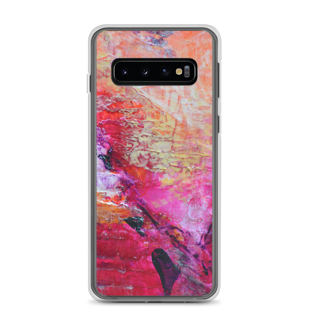Samsung Galaxy PHONE CASE Colorful Artsy Heart Art Style