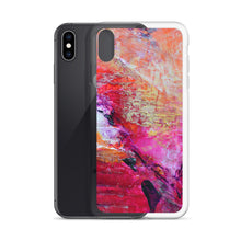 Artsy Heart IPHONE CASE for iPhones printed with Pink Orange Abstract Art