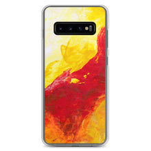 Galaxy PHONE CASE Yellow Red Abstract Design