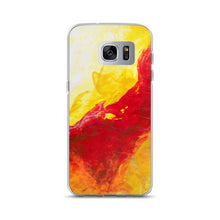 Galaxy PHONE CASE Yellow Red Abstract Design