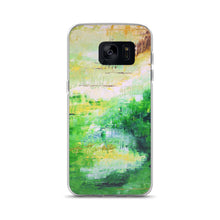 PHONE CASE for Galaxy for Artsy People - Bright Green Abstract