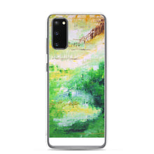 PHONE CASE for Galaxy for Artsy People - Bright Green Abstract