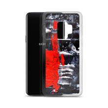 Cool PHONE CASE for Galaxy Phones in Red Black Abstract Style