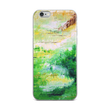 Colorful Green IPHONE CASE Painting Artsy Abstract Style