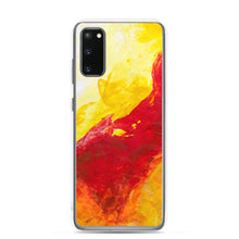 Galaxy PHONE CASE Yellow Red Abstract Design