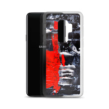 Cool PHONE CASE for Galaxy Phones in Red Black Abstract Style