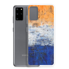 Edgy PHONE CASE for Samsung Phones - Abstract Orange Blue White