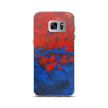 Blue Red PHONE CASE Cover for Samsung Galaxy Phones Abstract Design