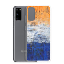 Edgy PHONE CASE for Samsung Phones - Abstract Orange Blue White