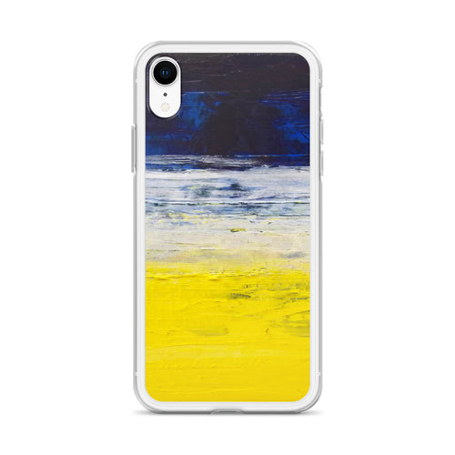 Blue Yellow IPHONE CASE Apple Modern Art Design