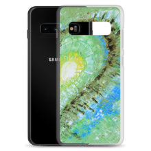 Samsung GALAXY PHONE CASE with Abstract Heart Art Green