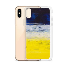 Blue Yellow IPHONE CASE Apple Modern Art Design