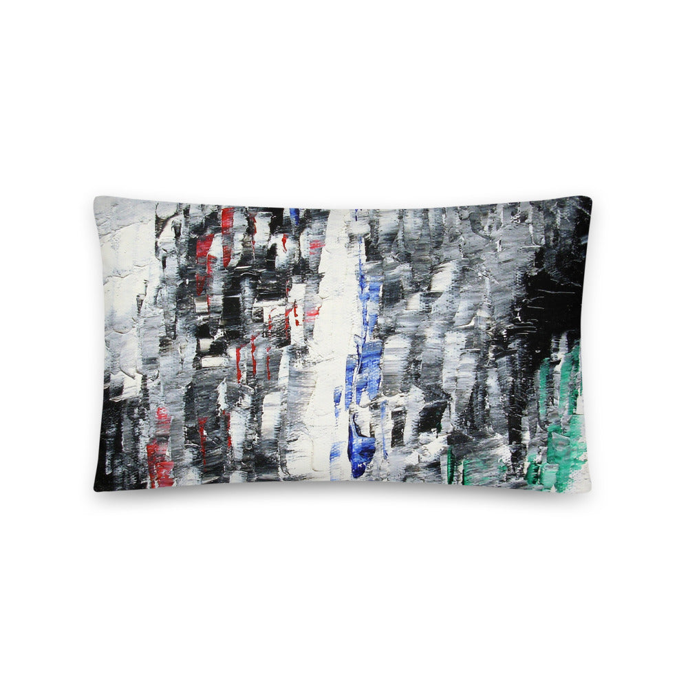 Black and White Abstract THROW PILLOW