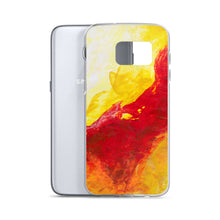 Galaxy PHONE CASE Yellow Red Abstract Design