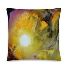 Multicolored THROW PILLOW Watercolor Art Abstract