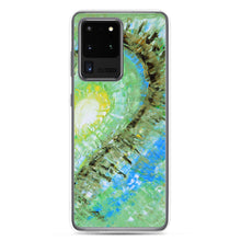 Samsung GALAXY PHONE CASE with Abstract Heart Art Green