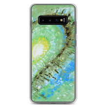 Samsung GALAXY PHONE CASE with Abstract Heart Art Green