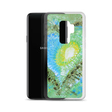 Samsung GALAXY PHONE CASE with Abstract Heart Art Green
