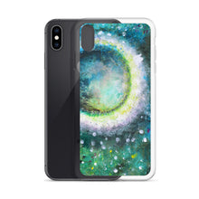 Beautiful Moon IPHONE CASE Green Art Painting