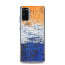 Edgy PHONE CASE for Samsung Phones - Abstract Orange Blue White