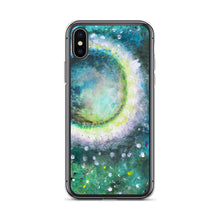 Beautiful Moon IPHONE CASE Green Art Painting