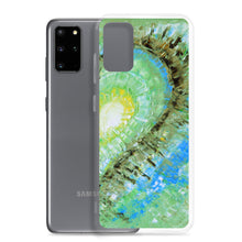 Samsung GALAXY PHONE CASE with Abstract Heart Art Green