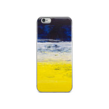 Blue Yellow IPHONE CASE Apple Modern Art Design