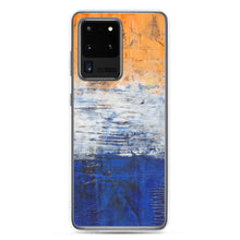 Edgy PHONE CASE for Samsung Phones - Abstract Orange Blue White