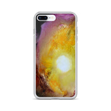 Colorful PHONE CASE for iPhones Artsy Sun Abstract Watercolor Design