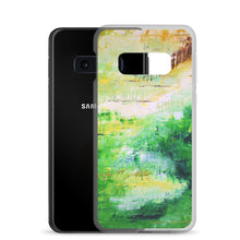 PHONE CASE for Galaxy for Artsy People - Bright Green Abstract