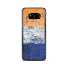 Edgy PHONE CASE for Samsung Phones - Abstract Orange Blue White
