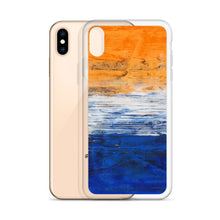 IPHONE CASE Blue Orange Contemporary Art for Apple