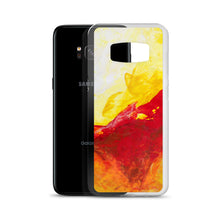 Galaxy PHONE CASE Yellow Red Abstract Design