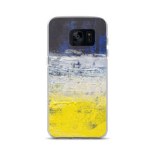 Samsung PHONE CASE Edgy Blue Yellow White Abstract
