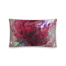 THROW PILLOW multicolors abstract rose art design