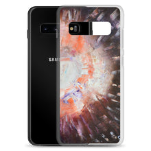 Samsung PHONE CASE Unique Abstract Artsy Style Brown Orange Art