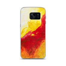 Galaxy PHONE CASE Yellow Red Abstract Design