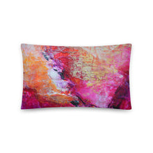 Love Heart THROW PILLOW Abstract Pink Orange