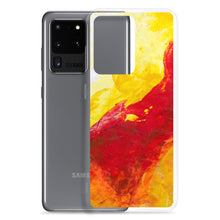 Galaxy PHONE CASE Yellow Red Abstract Design