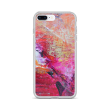 Artsy Heart IPHONE CASE for iPhones printed with Pink Orange Abstract Art