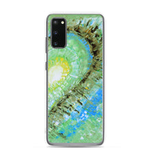 Samsung GALAXY PHONE CASE with Abstract Heart Art Green