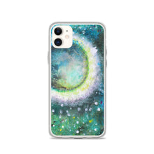 Beautiful Moon IPHONE CASE Green Art Painting