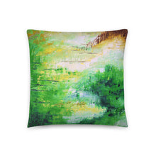 Green Accent THROW PILLOW Modern Abstract