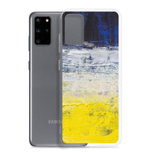 Samsung PHONE CASE Edgy Blue Yellow White Abstract