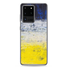 Samsung PHONE CASE Edgy Blue Yellow White Abstract